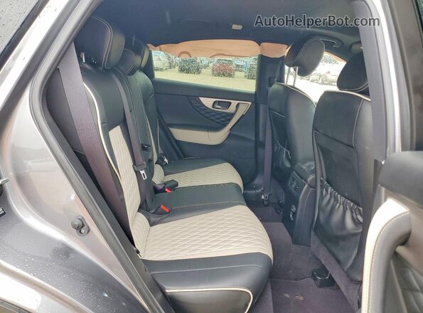 JN8CS1MU7HM144325 2017 INFINITI QX70 Gray Widok wnętrza z tyłu