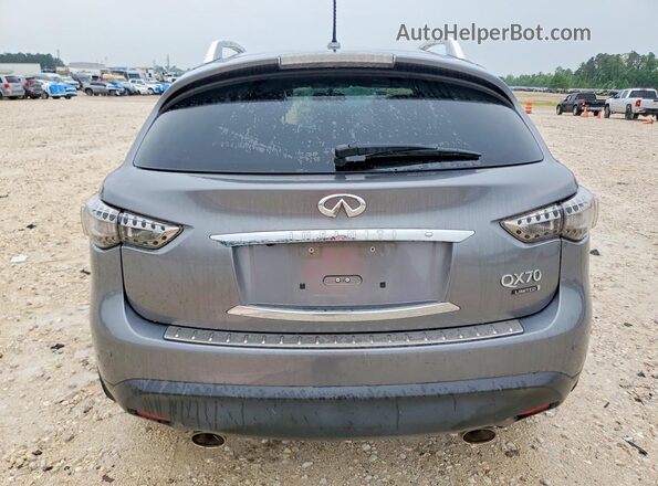 JN8CS1MU7HM144325 2017 INFINITI QX70 Gray Widok z tyłu