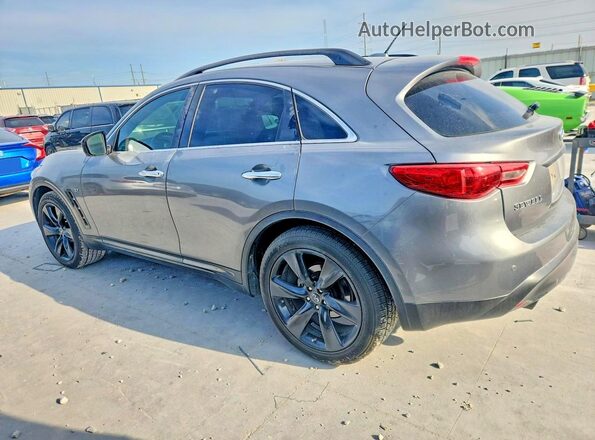 JN8CS1MU8HM143779 2017 INFINITI QX70 Gray Trasero izquierdo