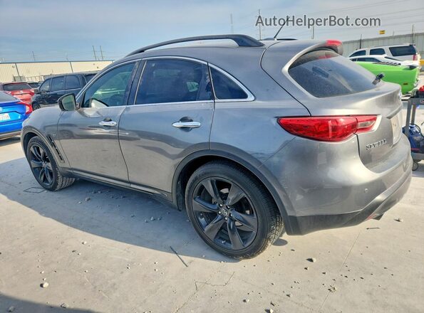JN8CS1MU8HM143779 2017 INFINITI QX70 Gray Trasero derecho