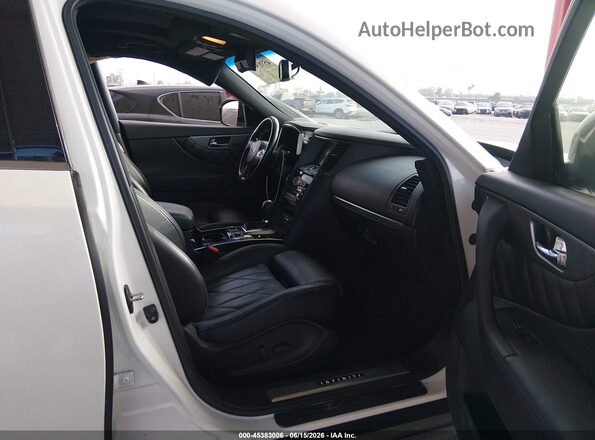JN8CS1MUXHM140219 2017 INFINITI QX70 White Widok wnętrza z przodu