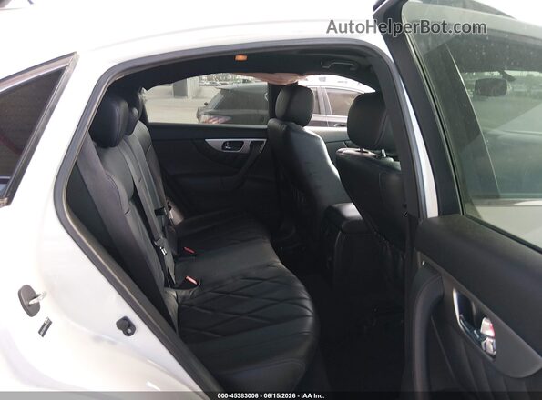 JN8CS1MUXHM140219 2017 INFINITI QX70 White Widok naklejki z numerem VIN