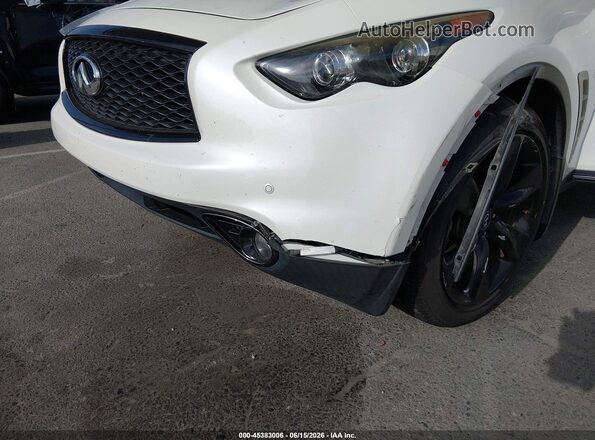 JN8CS1MUXHM140219 2017 INFINITI QX70 White Widok z przodu