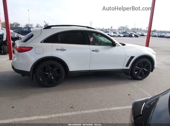 JN8CS1MUXHM140219 2017 INFINITI QX70 White Widok wnętrza z tyłu