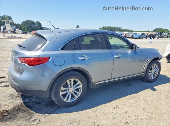 JN8CS1MW1HM415073 2017 INFINITI QX70 Blue Trasero derecho