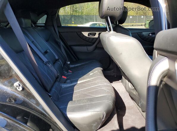 JN8CS1MW3HM413535 2017 INFINITI QX70 Black Սալոնի հետևի տեսք