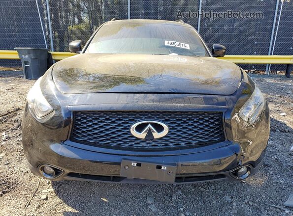 JN8CS1MW3HM413535 2017 INFINITI QX70 Black Դիմացի տեսք