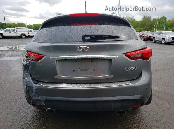 JN8CS1MW5HM413813 2017 INFINITI QX70 Gray Widok z tyłu