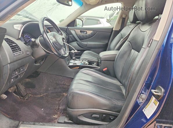 JN8CS1MW5HM415271 2017 INFINITI QX70 Синий Вид салона спереди