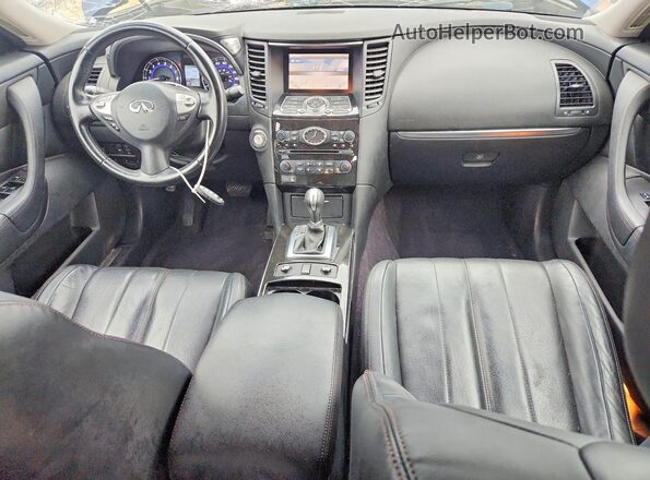 JN8CS1MW5HM415271 2017 INFINITI QX70 Синий Вид панели приборов