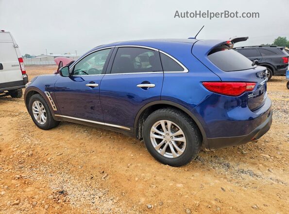 JN8CS1MW5HM415271 2017 INFINITI QX70 Синий Задняя левая четверть