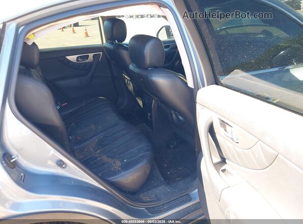 JN8CS1MW6HM412878 2017 INFINITI QX70 Blue VIN კოდის სტიკერის ხედი