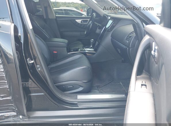 JN8CS1MW7GM752796 2016 INFINITI QX70 Черный Вид салона спереди