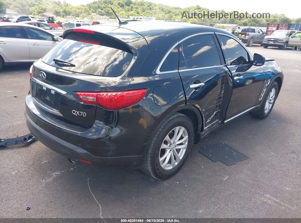JN8CS1MW7GM752796 2016 INFINITI QX70 Черный Задняя правая четверть