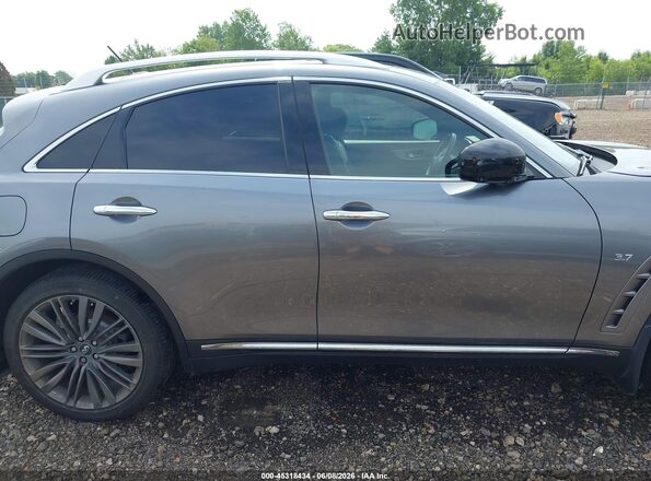 JN8CS1MW9HM412390 2017 INFINITI QX70 Gray უკანა სალონის ხედი