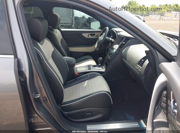 JN8CS1MW9HM412390 2017 INFINITI QX70 Gray წინა სალონის ხედი