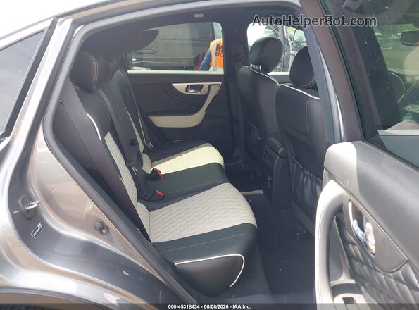 JN8CS1MW9HM412390 2017 INFINITI QX70 Gray VIN კოდის სტიკერის ხედი