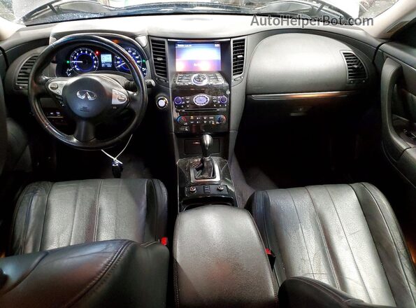 JN8CS1MW9HM414401 2017 INFINITI QX70 Charcoal Dashboard view