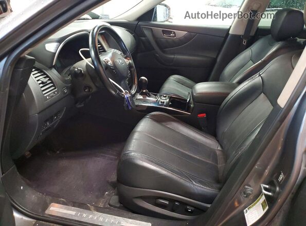 JN8CS1MW9HM414401 2017 INFINITI QX70 Charcoal Front interior view