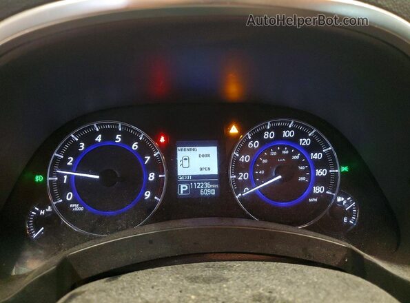 JN8CS1MW9HM414401 2017 INFINITI QX70 Charcoal Instrument cluster view