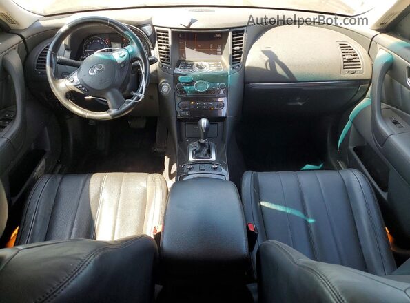 JN8CS1MW9HM416052 2017 INFINITI QX70 White Widok deski rozdzielczej