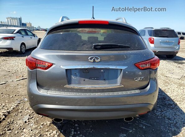 JN8CS1MW9HM416052 2017 INFINITI QX70 White Widok z tyłu