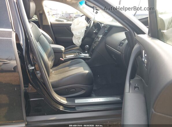 JN8CS1MWXHM415248 2017 INFINITI QX70 Black Front interior view