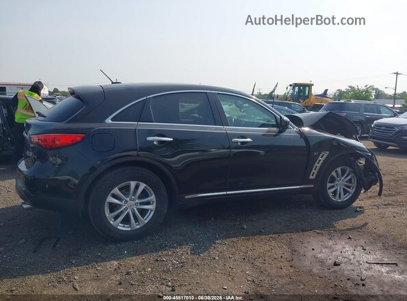 JN8CS1MWXHM415248 2017 INFINITI QX70 Black Rear interior view