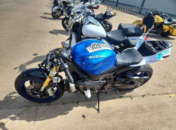 JS1GR7MA0R7101487 2024 SUZUKI GSX-R750 Blue Trasero derecho