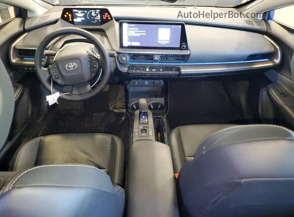 JTDACAAU1R3019834 2024 TOYOTA PRIUS Blue Widok deski rozdzielczej