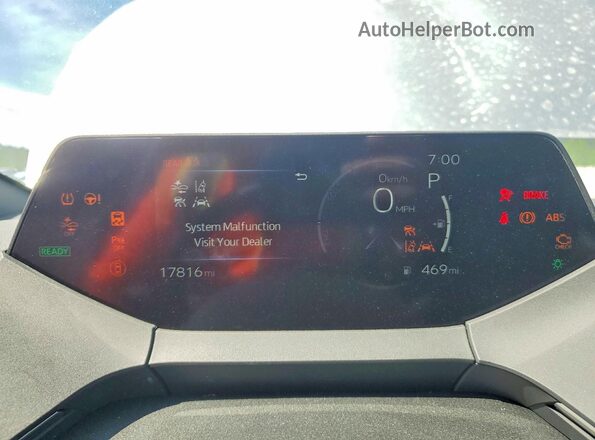 JTDACAAU4R3042217 2024 TOYOTA PRIUS Silver Instrument cluster view