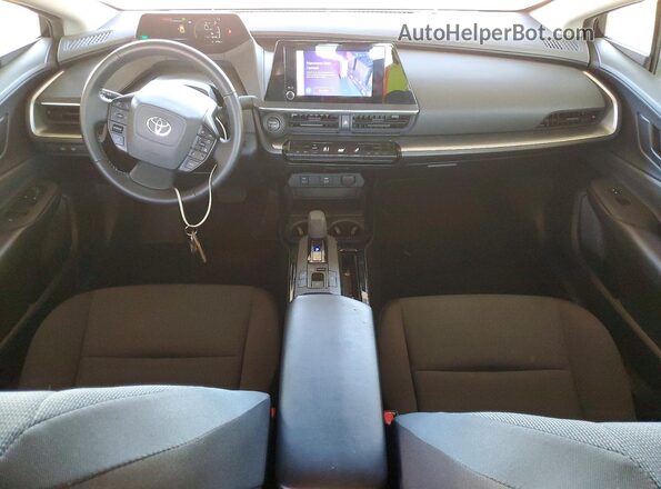 JTDACAAU5R3019724 2024 TOYOTA PRIUS Black Dashboard view