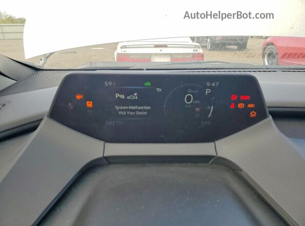 JTDACAAU5R3043165 2024 TOYOTA PRIUS White Instrument cluster view