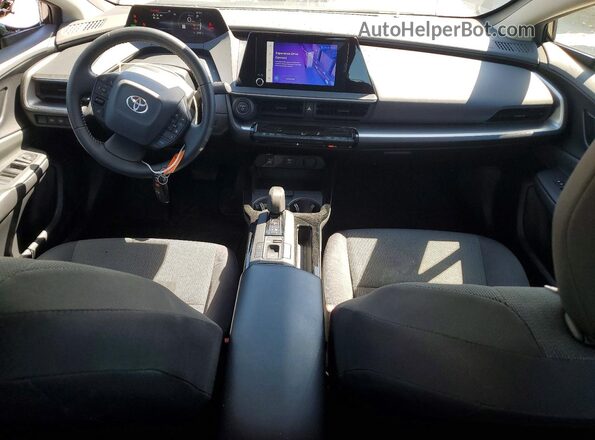 JTDACAAU6P3003867 2023 TOYOTA PRIUS Black Dashboard view