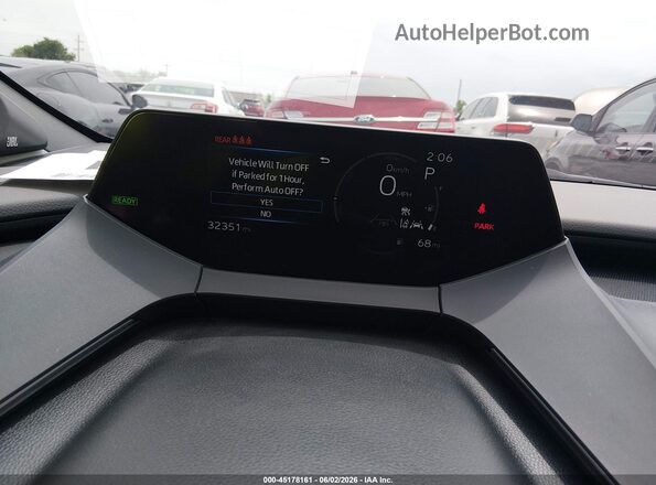 JTDACAAUXS3064356 2025 TOYOTA PRIUS Gray Вид задніх сидінь