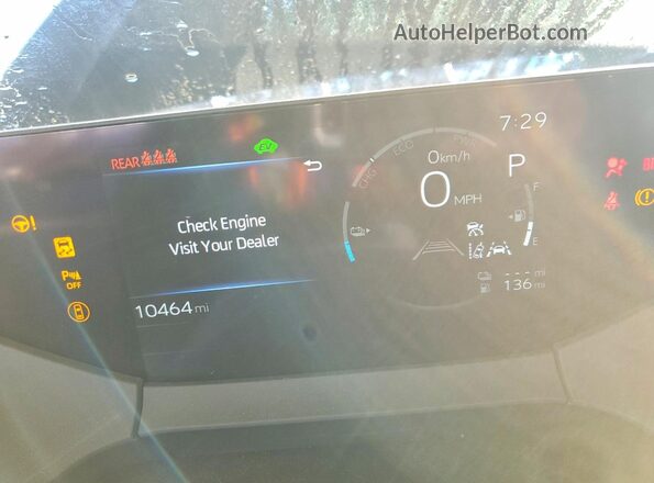 JTDACACU0P3006146 2023 TOYOTA PRIUS Gray ხელსაწყოთა პანელის ხედი