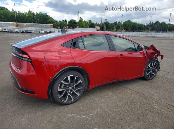 JTDACACU0R3018302 2024 TOYOTA PRIUS Red Rear right