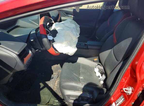 JTDACACU0R3025539 2024 TOYOTA PRIUS Red Widok wnętrza z przodu