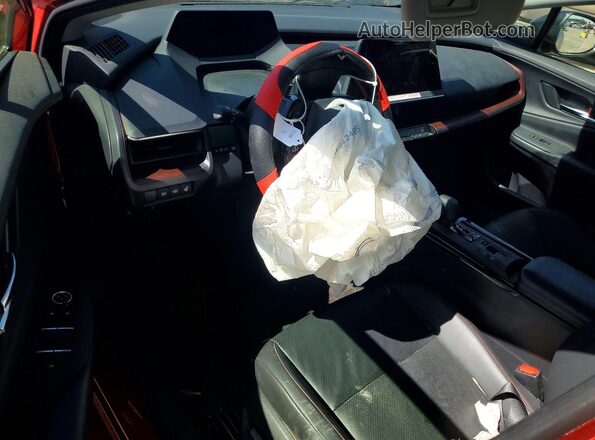 JTDACACU0R3025539 2024 TOYOTA PRIUS Red Widok deski rozdzielczej