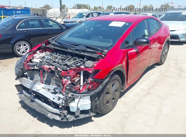JTDACACU2T3055598 2026 TOYOTA PRIUS PLUG-IN HYBRID Red წინა მარცხენა ხედი სამი მეოთხედიდან