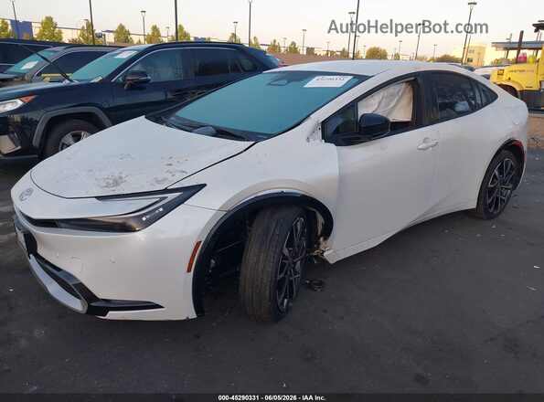 JTDACACU3P3008411 2023 TOYOTA PRIUS PRIME White Առջևի ձախ երեք քառորդ տեսարան