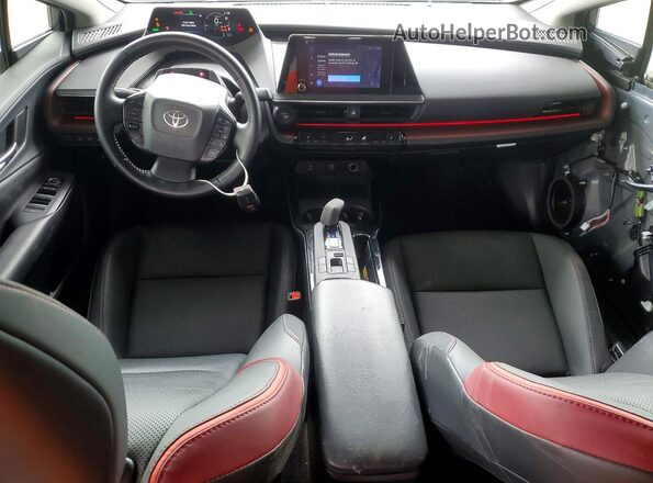 JTDACACU4P3000365 2023 TOYOTA PRIUS Gray Dashboard view