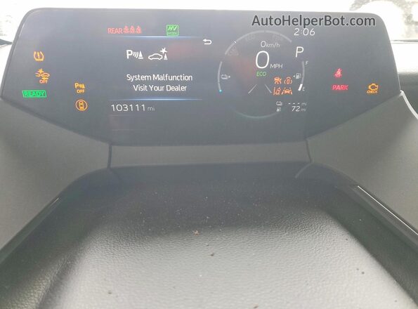 JTDACACU4P3000365 2023 TOYOTA PRIUS Gray Instrument cluster view