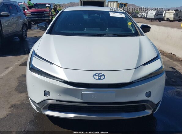 JTDACACU4T3059264 2026 TOYOTA PRIUS PLUG-IN HYBRID White Widok zestawu wskaźników