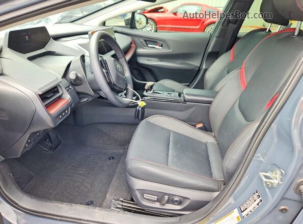 JTDACACUXR3037861 2024 TOYOTA PRIUS Gray Вид салону спереду