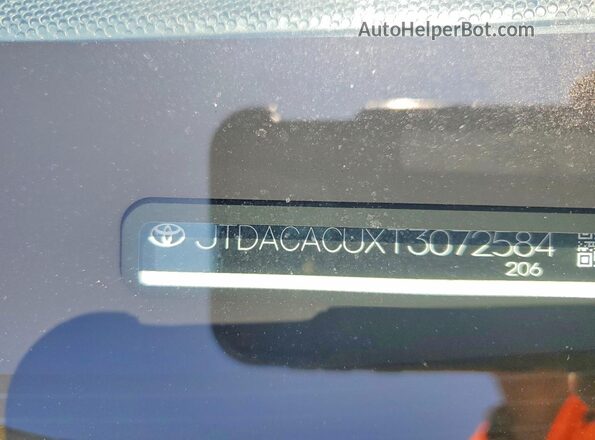 JTDACACUXT3072584 2026 TOYOTA PRIUS White Շարժիչի բաժամունքի տեսք