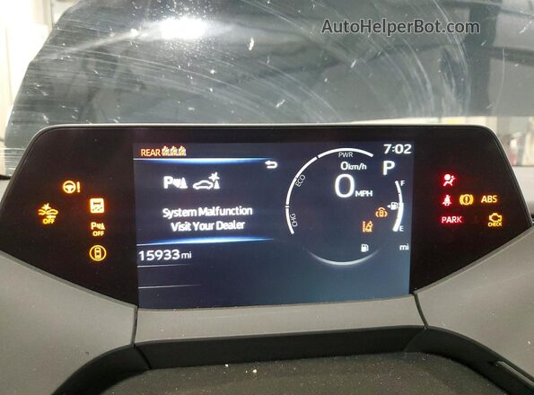 JTDADABU1S3025893 2025 TOYOTA PRIUS Black Vista del cuadro de instrumentos