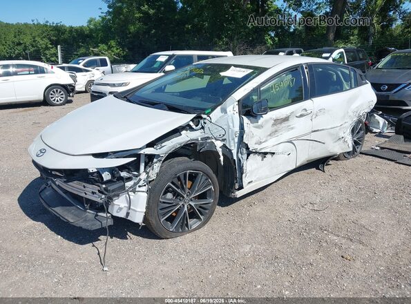 JTDADABU3P3002011 2023 TOYOTA PRIUS White წინა მარცხენა ხედი სამი მეოთხედიდან