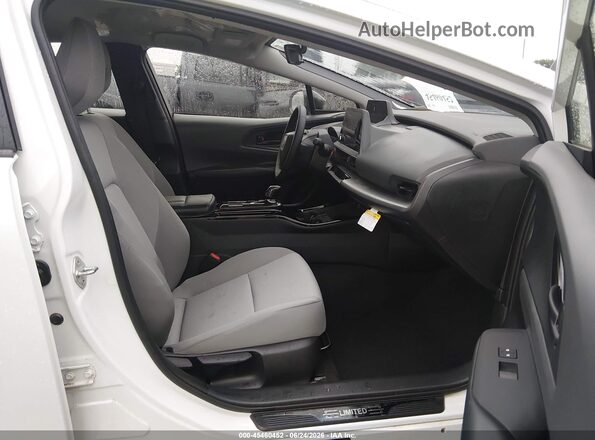 JTDADABU3R3018227 2024 TOYOTA PRIUS White Вид салону спереду