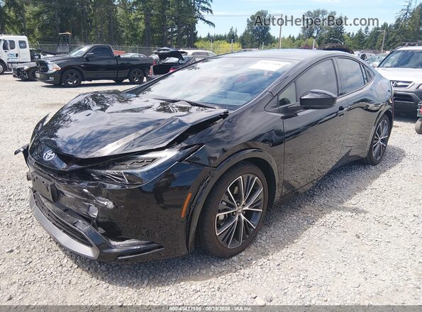 JTDADABU4S3027573 2025 TOYOTA PRIUS Black Առջևի ձախ երեք քառորդ տեսարան